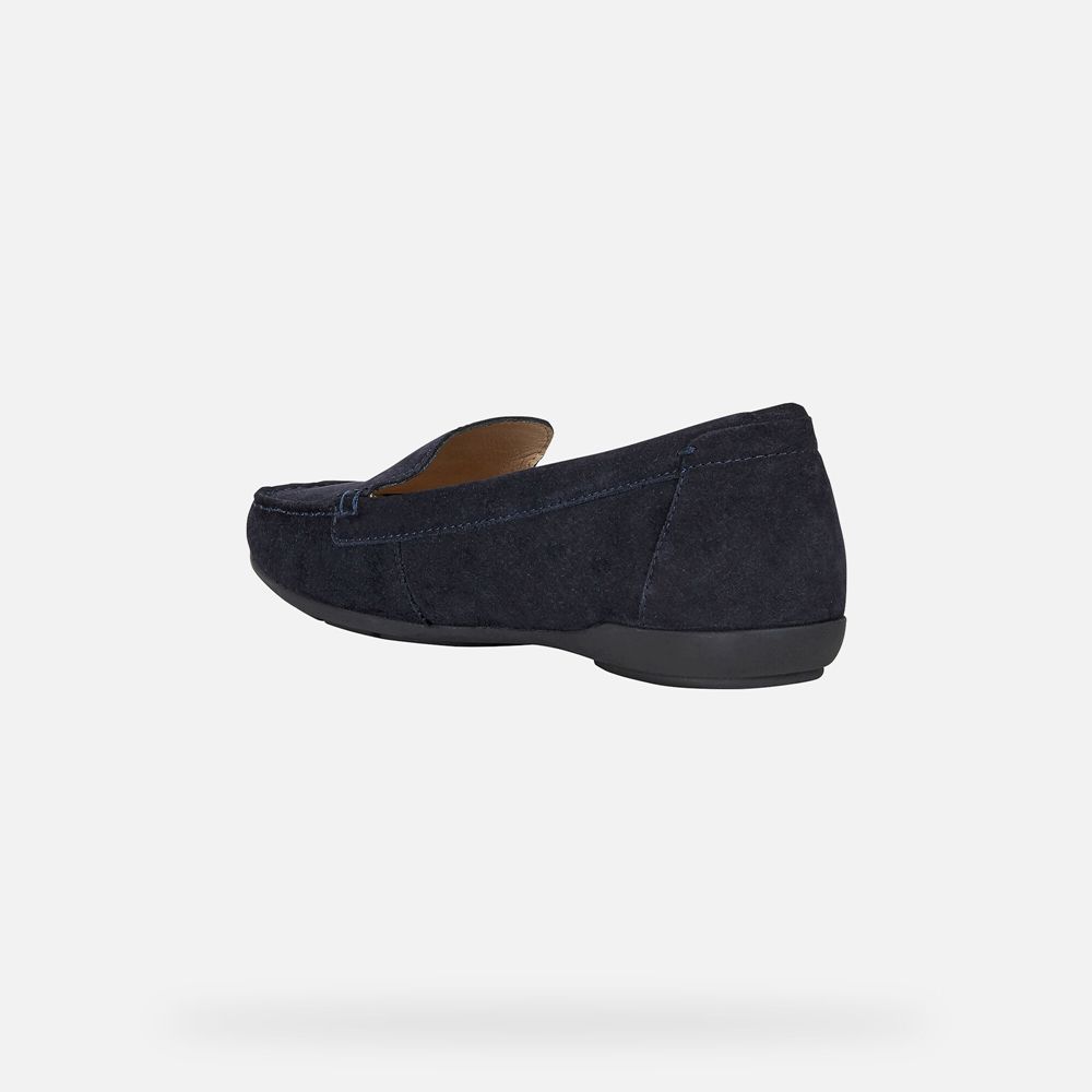 Geox Bayan Loafers Lacivert - Annytah - UPK-645319